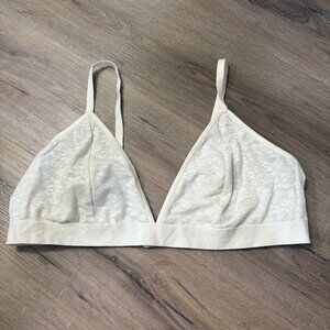 2/$10 Old Navy cream white lace bra bralette XXL